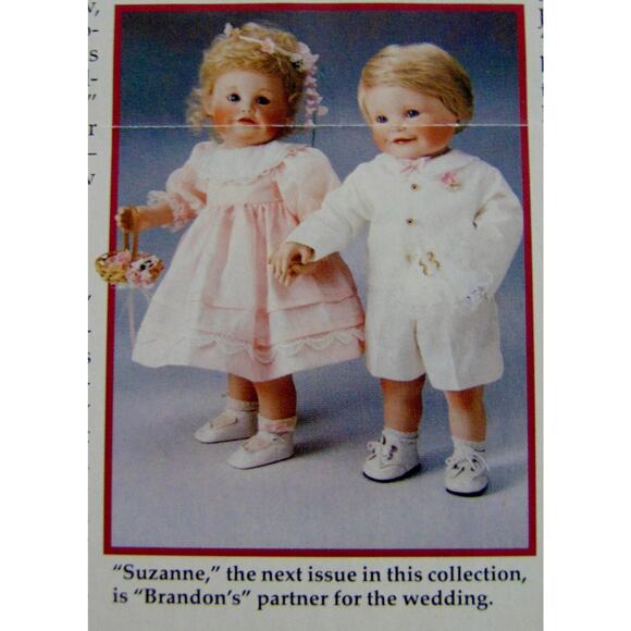 Set (2) Ashton Drake WEDDING Party DOLLS Suzanne Flower Girl Brandon Ring Bearer - Picture 6 of 9